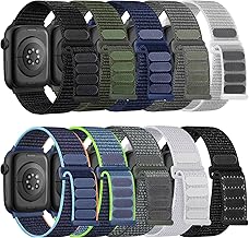 10 Pack Soft Nylon Bands Compatible with Apple Watch for Women Men 38mm 40mm 41mm 42mm 44mm 45mm 49mm, Stretchy Braided Solo Loop Strap for iWatch Series 11/10/9/8/7/6/5/4/3/2/1 Ultra SE 3/2/1