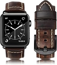Sponsored Ad - Compatible for Apple Watch Bands 42mm 44mm45mm46mm 49mm 38mm 40mm41mm, Genuine Leather Band Strap for iWatch Series 10/9/8,7,6,5,4,3,2,1, Ultra,Ultra2