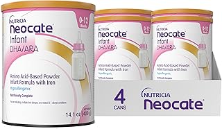 Sponsored Ad - Nutricia Neocate Infant - Hypoallergenic, Amino Acid-Based Baby Formula - Well-Tolerated & Supports Normal Growth - Infant Formula with DHA, ARA & Iron - 14.1 oz can (Pack of 4)