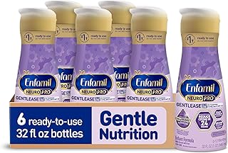 NeuroPro Gentlease Baby Formula, Brain Building DHA, HuMO6 Immune Blend, Designed to Reduce Fussiness, Crying, Gas & Spit-up in 24 Hrs, Ready-to-Feed Infant Formula, Liquid, 32 Fl Oz (6 Count)