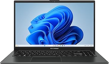 Vivobook Go 15.6” FHD Slim Laptop, AMD Ryzen 3 7320U Quad Core Processor, 8GB DDR5 RAM, 256GB SSD, Windows 11 Home, Fast Charging, Webcam Shield, Military Grade Durability, Black, E1504FA-AB34