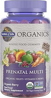 Sponsored Ad - Garden of Life Organics Prenatal Gummies Multivitamin with Vitamin D3, B6, B12, C & Folate for Healthy Fetal Development – Organic, Non-GMO, Gluten-Free, Vegan, Berry Flavor, 30 Day Sup