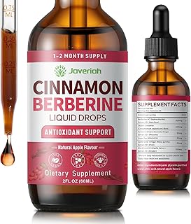 Sponsored Ad - Berberine Drops with Ceylon Cinnamon Bitter Supplement,Berberine HCL Liquid Drops with Turmeric,Green Tea,Apple Cider Vinegar,Black Seed Oil for Overall Support & Digestive System 2 FL 