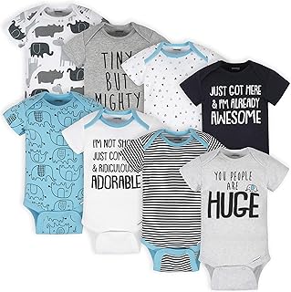unisex-baby 8-pack Short Sleeve Mix & Match Bodysuits