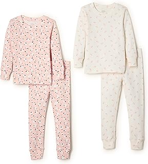 x Sofia Grainge Unisex Babies, Toddlers and Kids' Snug-Fit Cotton Pajamas, Pack of 2
