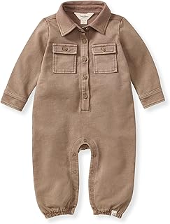 baby-boys Baby Boys 100% Organic Cotton Button Down Jumpsuit