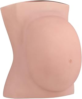 Sponsored Ad - EQAIWUJIE Silicone Fake Pregnancy Belly Fake Pregnant belly silicone Artificial Belly Party Costume
