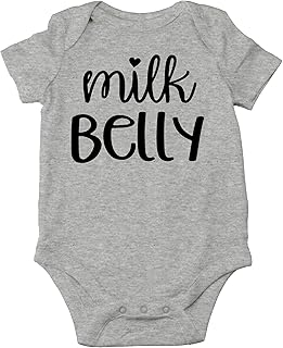 Sponsored Ad - CBTwear Milk Belly - Baby Clothes - Funny Newborn Bodysuit Outfits for Boys and Girls