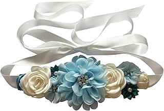 Baby Shower Sash for Mom Flower Maternity Sash Pregnancy Belt for Gender Reveal