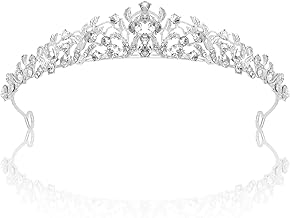 Silver Crown Tiara for Women Girls Rhinestone Queen Princess Tiara Quinceanera Crown Bridal Crystal Tiaras Headband Bride Crowns Hair Accessories for Wedding Homecoming Crowns for Prom Birthday Pagean