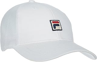 Mens Logo Patch Mesh Snapback Baseball Hat One Size White