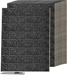 Sponsored Ad - Art3d 44 Square Feet (Pack Of 30) Wall Panel Foam, Black