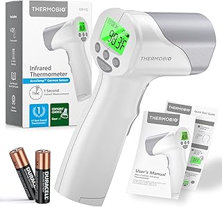 Sponsored Ad - Medical Grade FSA-HSA Eligible Heavy Duty Touchless Infrared Forehead Thermometer, for Adults & Baby Digital Thermometer Gun, 1s Instant Results