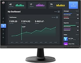 D24-40 Monitor, 23.8" FHD Display, Tilt Stand, HDMI and VGA Ports, 75Hz Refresh Rate, AMD FreeSync, 250 nits, Raven Black