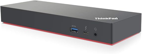 ThinkPad Thunderbolt 3 Dock Gen 2 135W (40AN0135) Dual UHD 4K Display Capability, 2 HDMI, 2 DP, USB-C, USB 3.1 with 3 Years Warranty Card