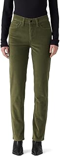 Women's 724 High Rise Straight Jeans, (New) Ivy Green (Corduroy - Stretch), 28 Regular