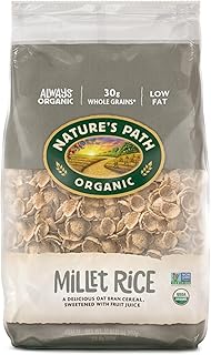 Nature's Path Organic Millet Rice Flakes Cereal, 32 oz (Pack of 6), Non-GMO, Earth Friendly Packaging