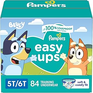 Training Pants - Easy Ups Boys & Girls Bluey - Size 5T-6T, 84 Count, Children's Potty Underwear (Packaging May Vary)
