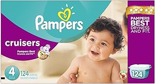 Cruisers Disposable Diapers Size 4, Economy, Green, 124 Count