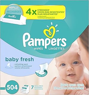 Baby Wipes Baby Fresh 7X Refill 504 count