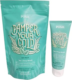 Cold Pampering Duo, Pamper Your Cold Body Balm and Aromatherapy Shower Tablets Set