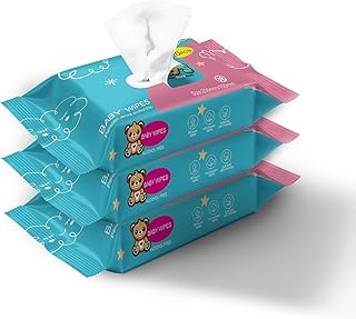 Baby Wipes Unscented Wet Wipes 99% Water Based with Aloe Vera Fragrance Free Travel Pack 20 ct Hypoallergenic Water wipes for Sensitive Skin Toallitas Húmedas para Bebés Bulk Available