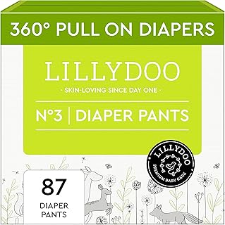 Sponsored Ad - Diaper Pants Toddlers - Size 3 (13-22 lbs), Half-Monthly Supply (87 Count), Skin-Friendly, Ultrasoft, Chlorine-Free, Snug Fit & Absorbent Pull On Diapers