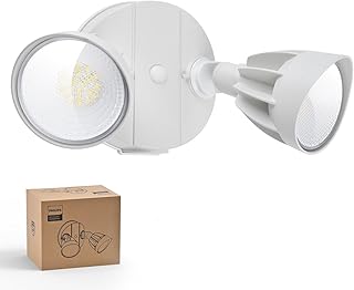 Sponsored Ad - Dusk to Dawn 44W 3500LM LED Security Flood Lights Outdoor, 5000K Daylight, Wet Location, Dual Adjustable Heads Aluminum Wall Light for Yard Garage Porch