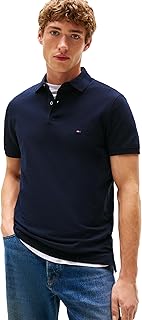 Men's Short Sleeve Polo Shirts in Regular Fit with Stretch and Organic Pique Cotton