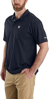 Men's Force Relaxed Fit Lightweight Short-Sleeve Pocket Polo
