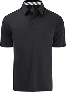 Sponsored Ad - Men's Quick Dry Golf Polo Shirt Moisture Wicking Performance Short Sleeve Athletic Golf Shirts for Men