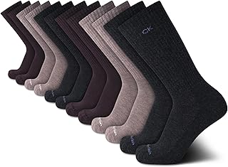 Sponsored Ad - Mens Crew Socks - 12 Pack Cushioned Breathable Athletic Performance Crew Socks for Men for Sports & Running