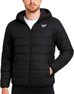 Men's Jacket – Lightweight Hooded Quilted Puffer Coat – Warm Insulated Winter Jacket for Men (S-4X)