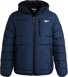 Mens Winter Jacket - Heavyweight Sherpa Lined Puffer Parka Mens Winter Coat - Insulated Quilted Ski Jacket for Men