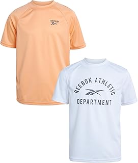 Boys Swim Shirt - 2 Pack Short Sleeve Rash Guard for Boys UPF 50+ Quick Dry Kids Swimwear Sun Shirt for Summer