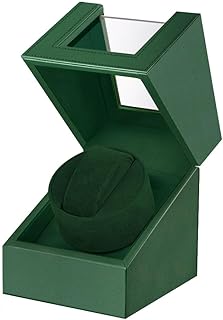 Automatic Watch Winder,Single Watch Winder for Women's and Men's Watches,Watch Shaker with Japanese Quiet Motor,Battery Powered or AC Adapter