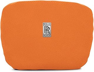 Car Neck Pillow for Rolls-Royce Cullinan 2015-2025 2026 Car Headrest Pillow Lumbar Support Pillow Car Seat Head Support Seat Accessories,Orange-Headrest