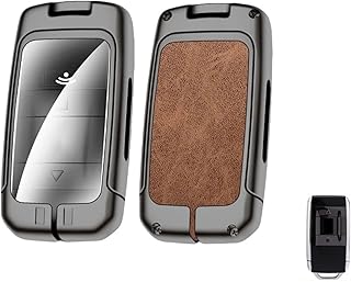 Zinc Alloy Car Key Case Cover Protection Fob Compatible for Rolls Royce Phantom Wraith Badge Edition Remote Shell Auto Accessories Keychain(Style C)