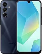 Samsung Galaxy A16 5G A Series Cell Phone, Unlocked Android Smartphone, Large AMOLED Display, Durable Design, Super Fast Charging, Expandable Storage, US Version, 2025, Blue Black (Renewed)