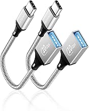 Sponsored Ad - USB C to USB 3.0 Adapter 2 Pack, 10Gbps SuperSpeed - Thunderbolt3 OTG Cable Compatible with MacBook Pro/Air, iPhone 16 15 Pro Max, Samsung S24/S23/S22 (0.59ft, Silver)