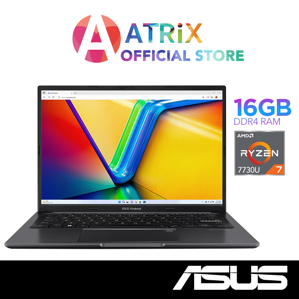 【Express Delivery】ASUS Vivobook 14 | M1405YA-LY073W | 14&quot; FHD+ | Ryzen 7 7730U | 16GB DDR4 | 512GB SSD | Win11 | 2Y